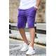 Madmext Purple Basic Capri for Men 2908 - Mor