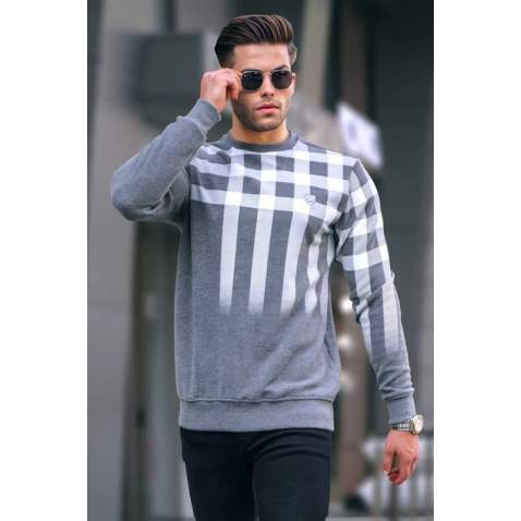 Anthracite Printed Sweatshirt 6031 - Antrasit