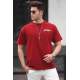 Madmext Men Maroon T-shirt 5217 - Bordo