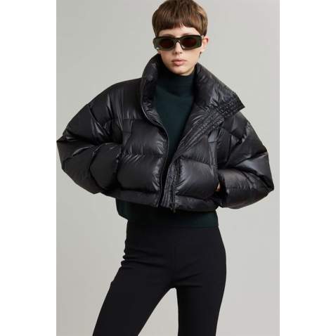 Mad Girls Black Puffer Jacket MG1398 - Siyah