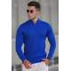 Madmext Men Indigo Sweatshirt 5176 - İndigo