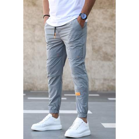 Madmext Men Basic Smoke Gray Sweatpants 5412 - Füme