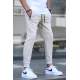 Men Beige Basic Jogger Trousers - Bej