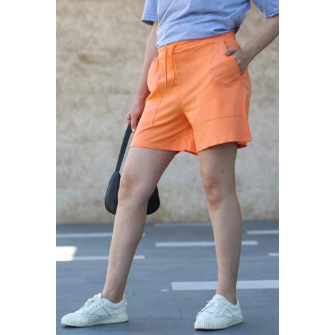 Mad Girls Orange Shorts MG1185 - Turuncu