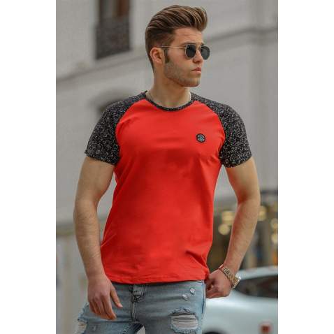 Madmext Claret Red T-shirt for Men 4523 - Bordo