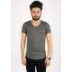 Madmext Men Khaki T-shirt 2301 - Haki