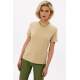 Mad Girls Turtleneck Beige T-shirt Mg1066 - Bej