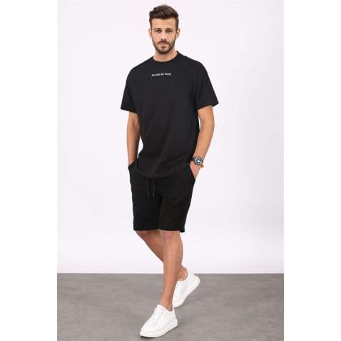 Madmext Men Black Shorts Set 5382 - Siyah