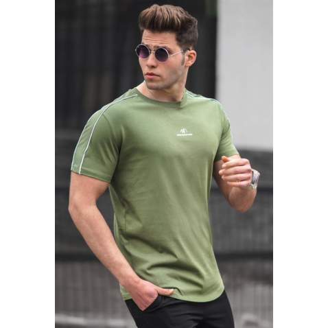 Madmext Men Khaki T-shirt 5226 - Haki