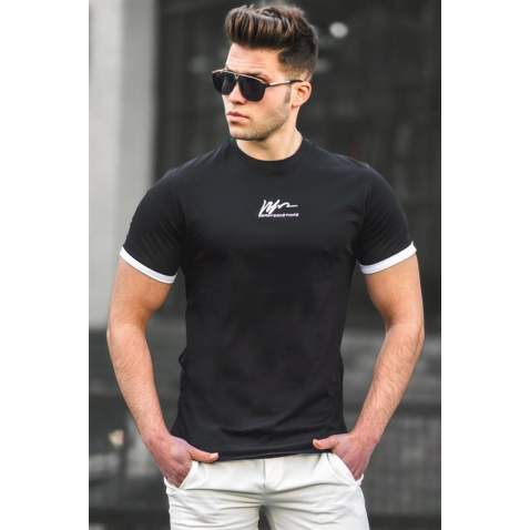 Madmext Men Black T-shirt 5200 - Siyah