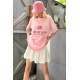 Pink Printed Oversize T-Shirt MG1512 - Pembe