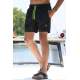 Madmext Men Striped Black Swim Shorts 2943 - Siyah