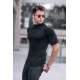 Madmext Black Knitwear With Roll Neck T-shirt 4604 - Siyah