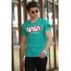 Madmext Green Nasa T-shirt for Men 4526 - Yeşil