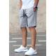 Madmext Men Gray Capri Shorts 4845 - Gri