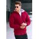 Madmext Men Maroon Cardigan 22377 - Bordo