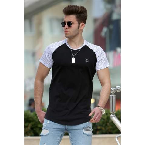 Madmext Black T-shirt for Men 4523 - Siyah