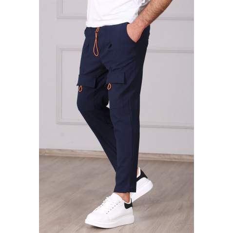 Madmext Navy Blue Men Sweatpants with Pockets 4809 - Lacivert