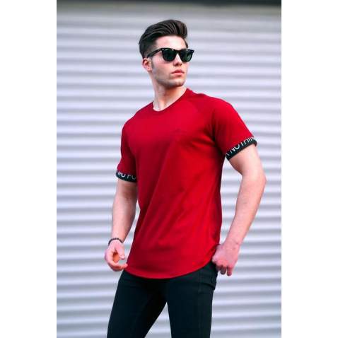 Men Basic Maroon T-Shirt - Bordo