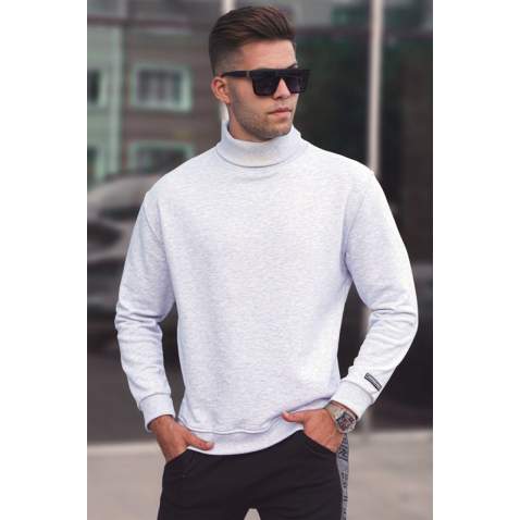 Madmext Men Turtleneck Marl Snow Sweater 5317 - Karmelanj