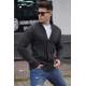 Madmext Men Knitted Anthracite Cardigan 9053 - Antrasit