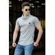 Madmext Grey T-shirt for Men 4554 - Gri