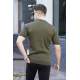 Men Designed Khaki T-Shirt 5686 - Haki