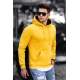 Madmext Yellow Printed Hoodie 2849 - Sarı