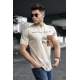 Madmext Men Printed Beige T-shirt 5366 - Bej