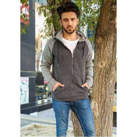 Kapşonlu Sweatshirt Füme 2820 - Füme