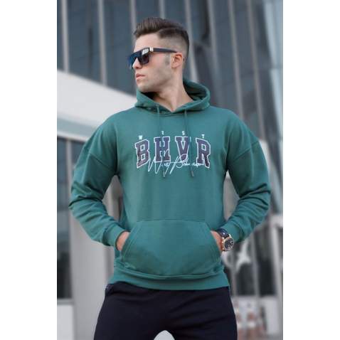 Madmext Men Dark Green Sweatshirt 5326 - Koyu yeşil