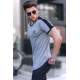 Madmext Men Printed Dye Gray T-Shirt 4472 - Boyalı gri