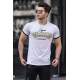 Madmext White Printed T-shirt for Men 4593 - Beyaz