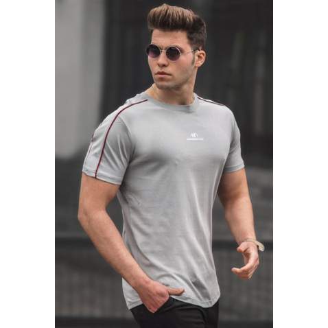 Madmext Men Smoke Gray T-shirt 5226 - Füme