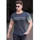 Madmext Men Printed Smoke Gray T-shirt 4988 - Füme