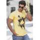 Madmext Men Printed Yellow T-shirt 5061 - Sarı