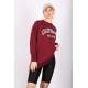 Mad Girls Maroon Sweatshirt Mg1242 - Bordo