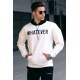 Madmext White Hoodie Sweatshirt 4774 - Beyaz