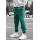 Men Green Basic Jogger Trousers - Yeşil