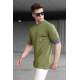 Madmext Men Khaki T-shirt 5806 - Haki