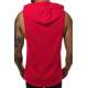 Sleeveless T-Shirt In Hooded Red 2992 - Kırmızı