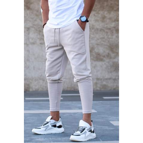 Madmext Beige Sweatpants For Men 5432 - Bej