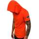 Madmext Orange Rapped T-shirt with Hood for Men 3069 - Turuncu