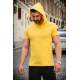 Madmext Yellow Rapped T-shirt with Hood for Men 3069 - Sarı