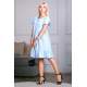 Mad Girls Blue Frilled Dress MG618 - Mavi