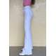 Women White Bell Bottom Cut Jeans MG1518 - Beyaz