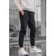 Men Black Jogger Trousers - Siyah