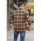 Camel Chequered Design Plaid Shirt 5564 - Camel