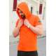 Madmext Orange Rapped T-shirt with Hood for Men 3069 - Turuncu