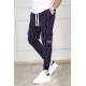 Madmext Navy Blue Pocket Detailed Striped Jogger Pants 4818 - Lacivert